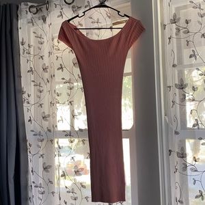 A beautiful pastel pink dress